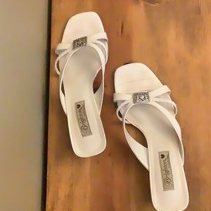 White Brighton sandals